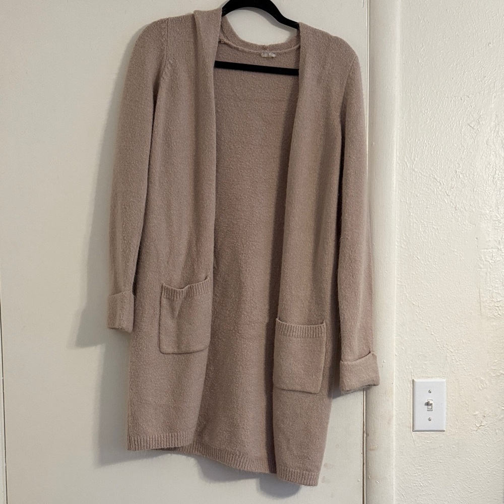 Source Unknown Beige Open Cardigan